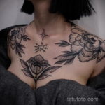 тату на груди женские 18.11.2019 №044 -women belly tattoos- tatufoto.com