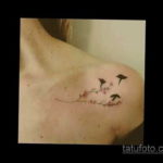 тату на ключице женские 18.11.2019 №075 -clavicle tattoo women- tatufoto.com