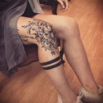 тату на ноге женские 18.11.2019 №008 -women leg tattoos- tatufoto.com