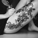 тату на ноге женские 18.11.2019 №019 -women leg tattoos- tatufoto.com