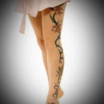 тату на ноге женские 18.11.2019 №020 -women leg tattoos- tatufoto.com