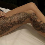 тату на ноге женские 18.11.2019 №038 -women leg tattoos- tatufoto.com