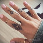 тату на пальцах женские 18.11.2019 №001 -finger tattoos for women- tatufoto.com