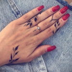 тату на пальцах женские 18.11.2019 №010 -finger tattoos for women- tatufoto.com