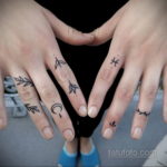 тату на пальцах женские 18.11.2019 №016 -finger tattoos for women- tatufoto.com