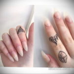 тату на пальцах женские 18.11.2019 №054 -finger tattoos for women- tatufoto.com