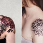 тату на плече женские 18.11.2019 №002 -women shoulder tattoos- tatufoto.com