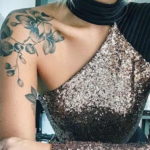 тату на плече женские 18.11.2019 №003 -women shoulder tattoos- tatufoto.com