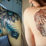 тату на плече женские 18.11.2019 №071 -women shoulder tattoos- tatufoto.com