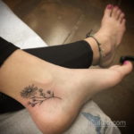 тату на щиколотке женские 18.11.2019 №024 -ankle tattoos for women- tatufoto.com
