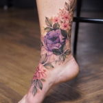 тату на щиколотке женские 18.11.2019 №028 -ankle tattoos for women- tatufoto.com