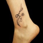 тату на щиколотке женские 18.11.2019 №041 -ankle tattoos for women- tatufoto.com