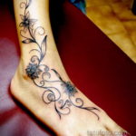 тату на щиколотке женские 18.11.2019 №086 -ankle tattoos for women- tatufoto.com