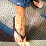 тату на щиколотке женские 18.11.2019 №087 -ankle tattoos for women- tatufoto.com
