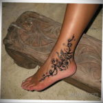 тату на щиколотке женские 18.11.2019 №098 -ankle tattoos for women- tatufoto.com
