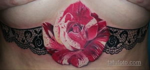тату под грудью женские 18.11.2019 №074 -tattoo under the breast women- tatufoto.com