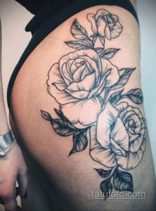 тату роза женская 18.11.2019 №001 -rose tattoo women- tatufoto.com
