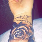тату роза женская 18.11.2019 №002 -rose tattoo women- tatufoto.com