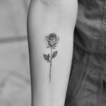 тату роза женская 18.11.2019 №031 -rose tattoo women- tatufoto.com