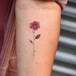 тату роза женская 18.11.2019 №037 -rose tattoo women- tatufoto.com