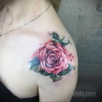 тату роза женская 18.11.2019 №040 -rose tattoo women- tatufoto.com
