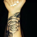 тату роза женская 18.11.2019 №063 -rose tattoo women- tatufoto.com