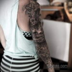 тату рукав женский 18.11.2019 №014 -tattoo sleeve women- tatufoto.com