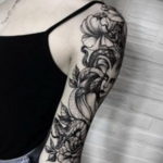 тату рукав женский 18.11.2019 №047 -tattoo sleeve women- tatufoto.com