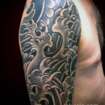 тату японские волны 26.11.2019 №008 -tattoo japanese waves- tatufoto.com