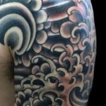 тату японские волны 26.11.2019 №012 -tattoo japanese waves- tatufoto.com
