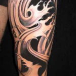 тату японские волны 26.11.2019 №013 -tattoo japanese waves- tatufoto.com