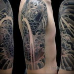 тату японские волны 26.11.2019 №019 -tattoo japanese waves- tatufoto.com