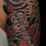 тату японские волны 26.11.2019 №020 -tattoo japanese waves- tatufoto.com