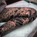 тату японские волны 26.11.2019 №023 -tattoo japanese waves- tatufoto.com