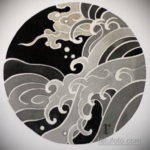 тату японские волны 26.11.2019 №027 -tattoo japanese waves- tatufoto.com