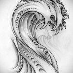 тату японские волны 26.11.2019 №033 -tattoo japanese waves- tatufoto.com