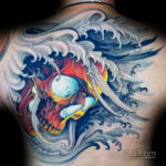 тату японские волны 26.11.2019 №036 -tattoo japanese waves- tatufoto.com