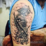 тату японский самурай 26.11.2019 №012 -japanese samurai tattoo- tatufoto.com