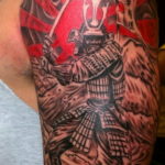 тату японский самурай 26.11.2019 №017 -japanese samurai tattoo- tatufoto.com