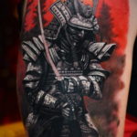 тату японский самурай 26.11.2019 №019 -japanese samurai tattoo- tatufoto.com