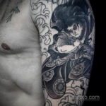 тату японский самурай 26.11.2019 №021 -japanese samurai tattoo- tatufoto.com