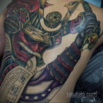 тату японский самурай 26.11.2019 №026 -japanese samurai tattoo- tatufoto.com