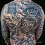 тату японский самурай 26.11.2019 №028 -japanese samurai tattoo- tatufoto.com