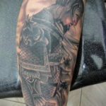 тату японский самурай 26.11.2019 №029 -japanese samurai tattoo- tatufoto.com
