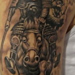 тату японский самурай 26.11.2019 №038 -japanese samurai tattoo- tatufoto.com