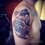 тату японский самурай 26.11.2019 №045 -japanese samurai tattoo- tatufoto.com