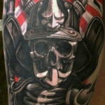 тату японский самурай 26.11.2019 №053 -japanese samurai tattoo- tatufoto.com