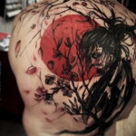 тату японский самурай 26.11.2019 №054 -japanese samurai tattoo- tatufoto.com
