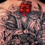 тату японский самурай 26.11.2019 №056 -japanese samurai tattoo- tatufoto.com