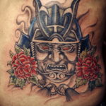 тату японский самурай 26.11.2019 №061 -japanese samurai tattoo- tatufoto.com